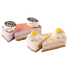 Kwarkpunten aardbei of sinaasappel